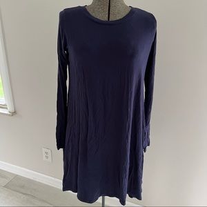 ✨ FREE IN BUNDLE ✨ Blue Long Sleeve Skater Dress